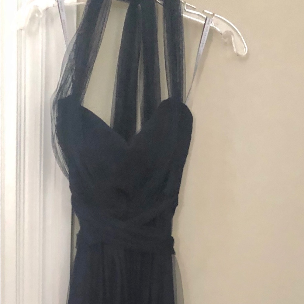 Jenny Yoo navy formal tulle gown